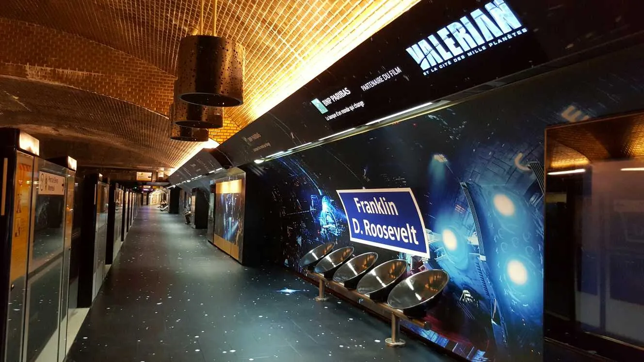 Station de métro Franklin Roosevelt par PND filiale de IOC Group